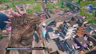 My First Experience With Godzilla in Fortnite 🔥 | Big Monster In Fortnite Game 😎 #fortnite