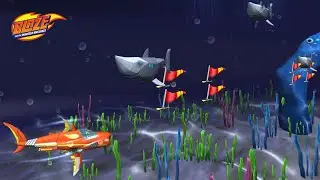 Blaze: Obstacle Course #8 🔥Transform BLAZE into SHARK BLAZE and swim 🦈!