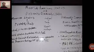Intro to Moorish American stats VS Diplomatic immunity