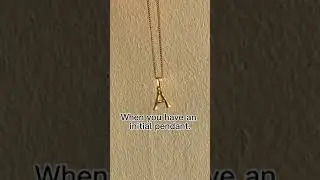 What do you usually wear with your initial necklace?