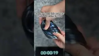 stretch a putty ball to make it metallic～ #slime #putty