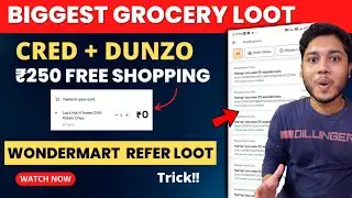 Cred Dunzo Free Shopping Loot | Wondermart Grocery Biggest Loot Trick