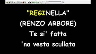 Renzo Arbore - Reginella  (Karaoke  Devocalizzata)