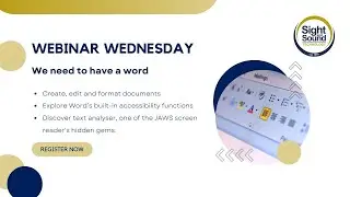 Webinar Wednesday: We need to have a word
