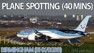 Birmingham International Airport (BHX/EGBB) | 40+ Minutes of Plane Spotting | Busy Winter Day!
