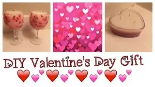 DIY Valentine's Day 💝 Candles | No Wax