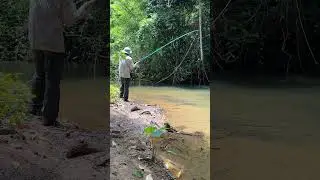 Fly fishing in Thailand.