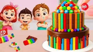 Miniature Rainbow Cake Decorating 🌈 Best Mini Rainbow KitKat M&M Chocolate Cake Recipe 🍫 Yummy Teeny