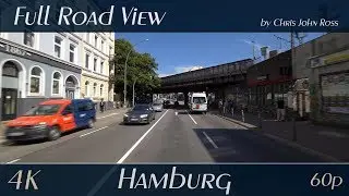 Hamburg, Germany: Altona-Nord, Altona-Altstadt, St. Pauli - Stresemannstra&szlig;e - 4K (UHD/2160p/60p)