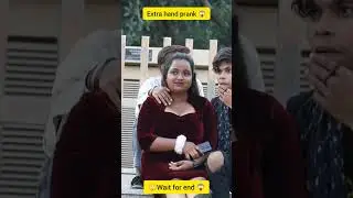 Extra Hand Prank On Cute Girl || Amazing Reaction 😍 || Aatif prankster #short