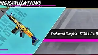 Enchanted Pumpkin - Scar L! Cyber Famous Firearms ! Cyber week ! Pubg Mobile 