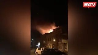 Požiar v centre Liptovského Mikuláša