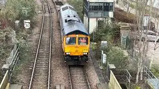 Train spotting at Lincoln Central Feb 2024