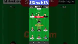 SIX vs HEA #youtubeshorts #cricket #shorts #shortsvideo #viral #dream11