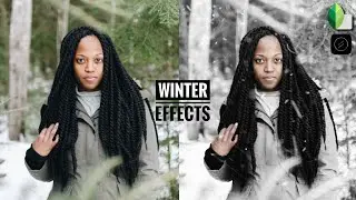Winter snow effect in Snapseed | @lensdistortion
