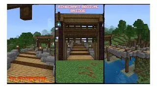 Minecraft medieval bridge tutorial || Easy to build || build in your world || @voidvelkor.official 
