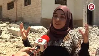 تقرير دعاء يحيى تفجير وهدم منزلي ابناء العم مخامرة في يطا 4 8 2016