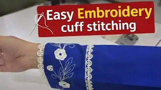 Easy Embroidery with normal machine # fashion # sewing # embroidery # stitching # designs