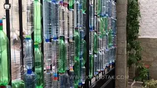 Make a Plastic Bottle Fence