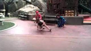 X mob on the set of Jessie