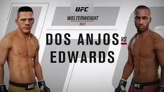 Rafael dos Anjos Vs Leon Edwards : UFC On ESPN 4 Simulation : UFC 3 Gameplay (CPU Vs. CPU)