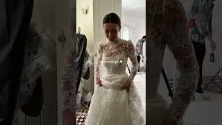 Two-piece gown with an A-line silhouette | TURIN gown from Rosa Clar&aacute; Couture 2025 collection