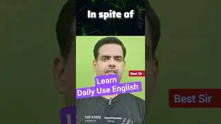 Use Of 'In Spite Of' with Daily Use Sentences Learn English Speaking #shorts #english