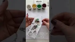 Painting with Embossing Powder