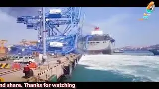 Big Container Ship Accident || MILANO BRIDGE Container ship Accident at Busan South Korea.