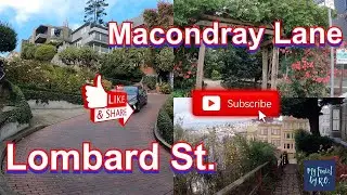 Lombard St.(Crooked St) and Macondray Lane, San Francisco