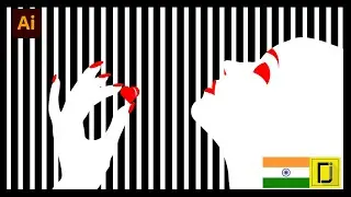 Stripes Vector Art adobe illustrator || Vector artwork || Illustrator Tutorial || Digi inside