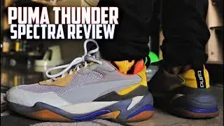 BEST $100 DAD SHOE? Puma Thunder Spectra (GREY) REVIEW and ON-FEET | SneakerTalk365