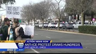 Demonstrators protest ICE enforcement, show support for Renee Good and Alex Pretti in Chico