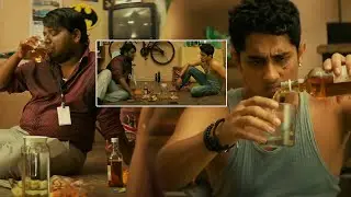 Takkar Movie Siddharth & His Friend Super Comedy Scene || RJ Vigneshkanth || Telugu Super Hit Movies