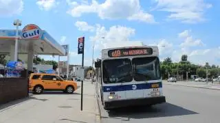 MTA Bus Co: Flushing Bound C40LF Q19 at Astoria Blvd & 82nd St