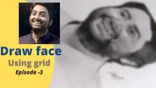 How to draw face using grid method episode-3