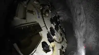 Boring Machine Spin - Waterway Protection Tunnel
