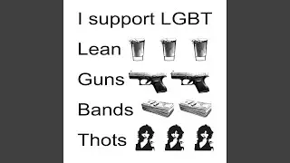 I support LGBT (Lean. Guns. Bands. Thots.)