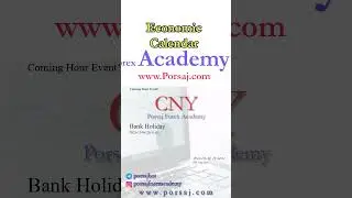 CNY: Bank Holiday - Forex Forecast by Economic Calendar #economiccalendar #study #forextrading