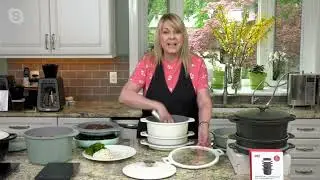 Dash 3-Pc SmartStore Cast Aluminum Cookware Set w/ 2 Lids & Handle on QVC