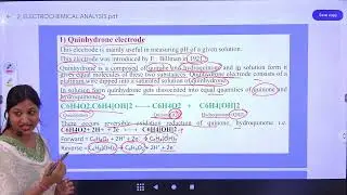 Lecture 45 | Indicator Electrodes( Quinhydrone Electrodes) | B.Pharm 1st Semester | Khushboo k