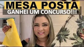 GANHEI UM CONCURSO DE MESA POSTA | REPRODUÇÃO DA MESA E PRÊMIO