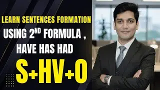 learn sentences formation in perfect tense without main verb ,s+hv+o , have has had