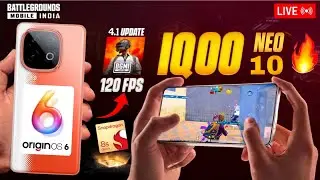 iQOO NEO 10 120 FPS PERFORMENCE TEST AFTER ORIGINOS 6🔥| WITH FACECAM😲#bgmilive #120fps #iqooneo10