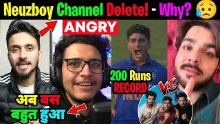 @NeuzBoyy DELETED His YouTube CHANNEL?, @triggeredinsaan Angry On KAJU KATLI, Round2Hell Vs Ashish