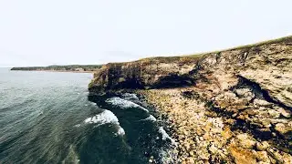Blast Beach Cliffs Flight/New Castle - United Kingdom/England | DJI Avata 2