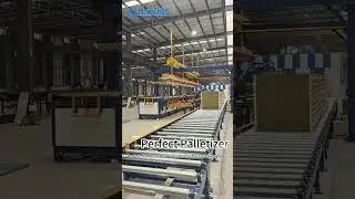 Perfect Sandwich Panel Palletizer Stacking Machine. Production Line #sandwichpanel #machine #stacker