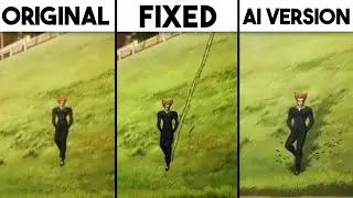 Garou Sliding One Punch Man Original Vs Fixed Vs Ai Version