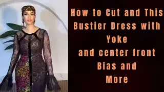 # diy #hoeto cut and sew a princess dart bustier with yoke, lace and bais on the front panel