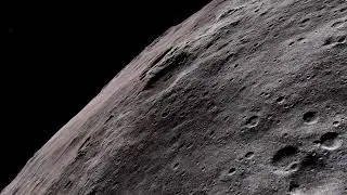 VideoVault Stock Video: Craters on the lunar surface animation